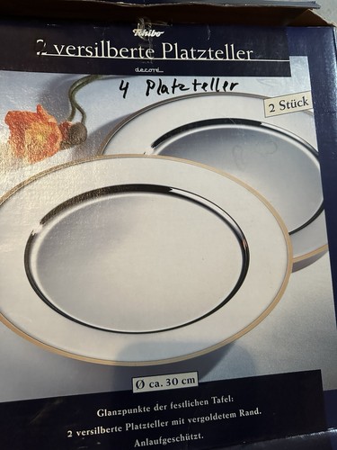 Tchibo platzteller versilbert - platzteller,