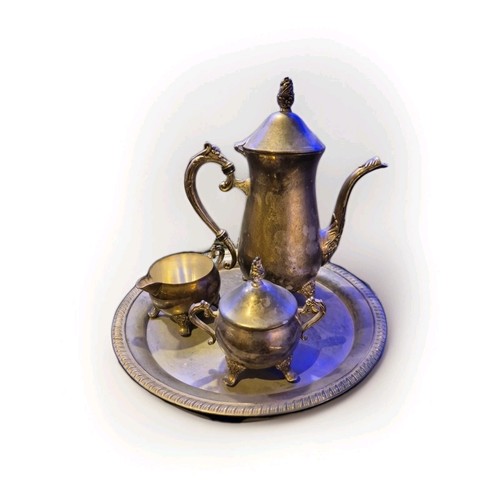 Vintage teeservice versilbert - vintage,