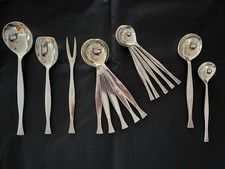 6 versilberte Kaffee- und