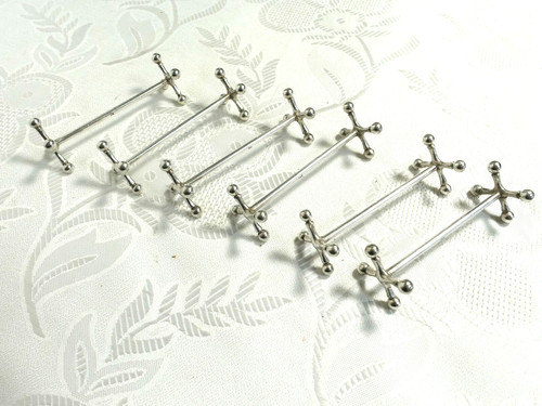 Messerbänke versilbert - 6,