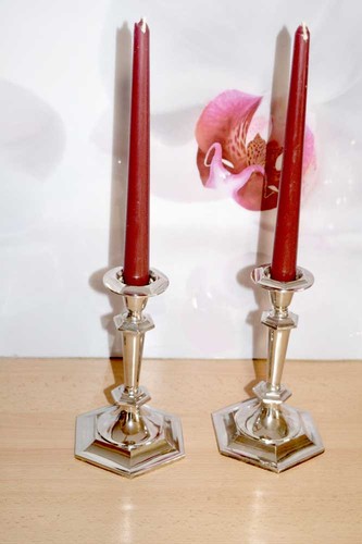 Paar elegante kerzenleuchter - elegante, /