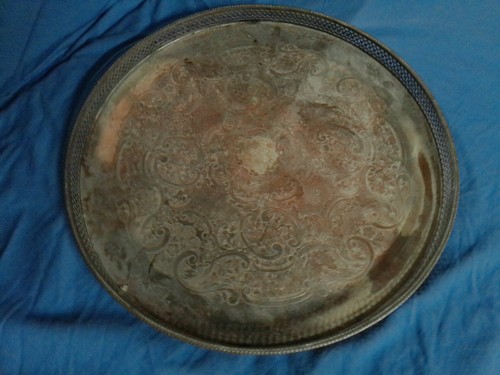 Tablett versilbet silber - tablett, versilbet/silber