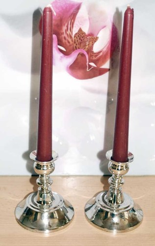 Paar elegante kerzenleuchter - paar,