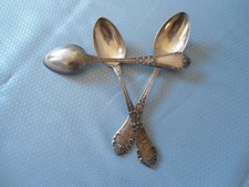 3 große massive Esslöffel