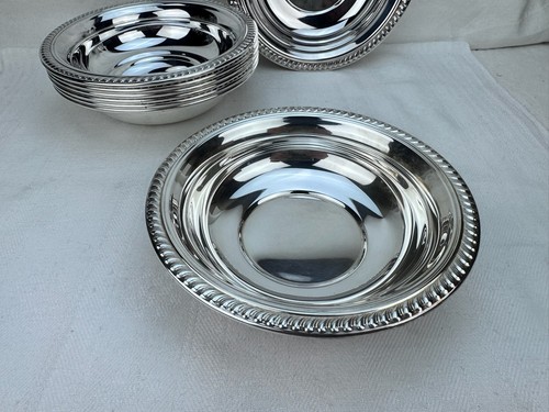10 versilberten schalen - versilberten,